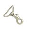 Swivel Hook Nickel Plated Zinc Base Push Down on Side 2 Inches Long 1.5 Inch Loop
